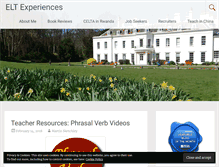 Tablet Screenshot of eltexperiences.com
